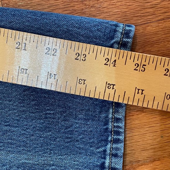 Lucky Brand Authentic Straight Crop Blue Jeans Size 10/30 Pockets - Picture 13 of 14